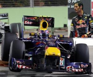 Puzzle Mark Webber - Red Bull - Σιγκαπούρη 2010 (3η θέση)
